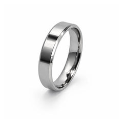 Classic Two-Tone Silver Band Ring
