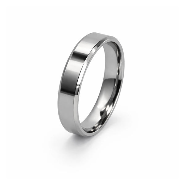 Classic Two-Tone Silver Band Ring