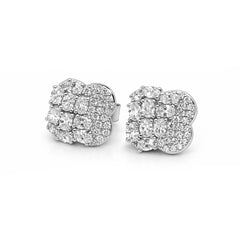 Silver Spark Flora Stud Earrings