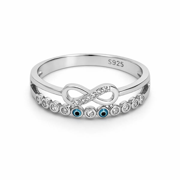 Silver Heart Band Ring