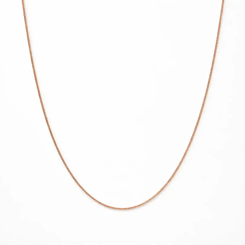 Classic Gold Box Chain Necklace