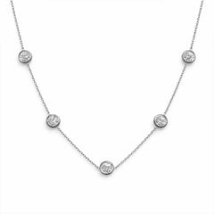Silver Station Necklace