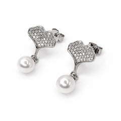 Sterling Grace Pearl Drop Earrings