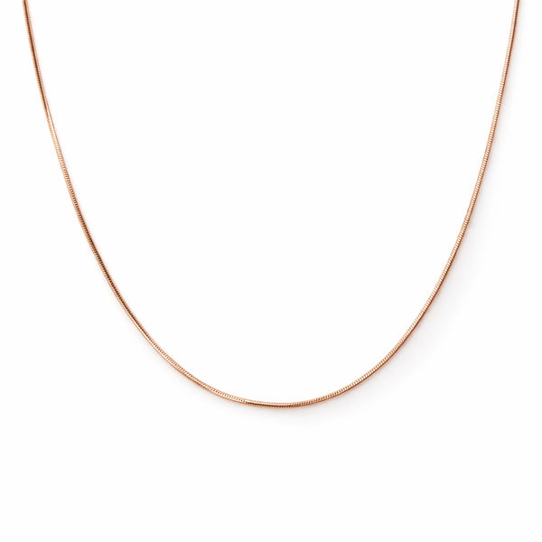 Rose Gold Smooth Flat Chain
