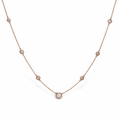 Rose Gold Midnight Dew Necklace