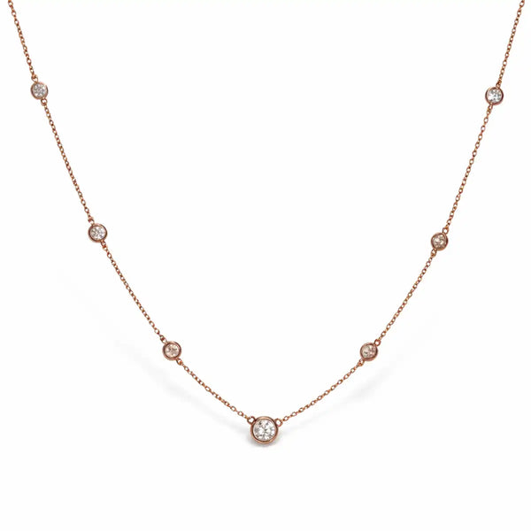 Rose Gold Midnight Dew Necklace
