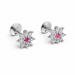 Rose BloomStar Silver Stud